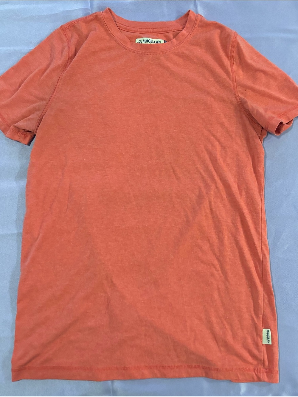 Magellan Outdoors Men’s Coral Orange Short Sleeve Crewneck Tee